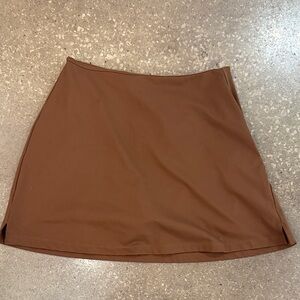 Girlfriend Collective Chocolate Mini Skirt